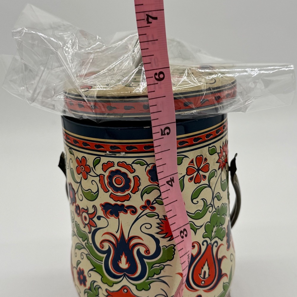 Vintage Murray Allen Regal Crown Italian Renaissance Biscuit Tin England Handle - Picture 12 of 13